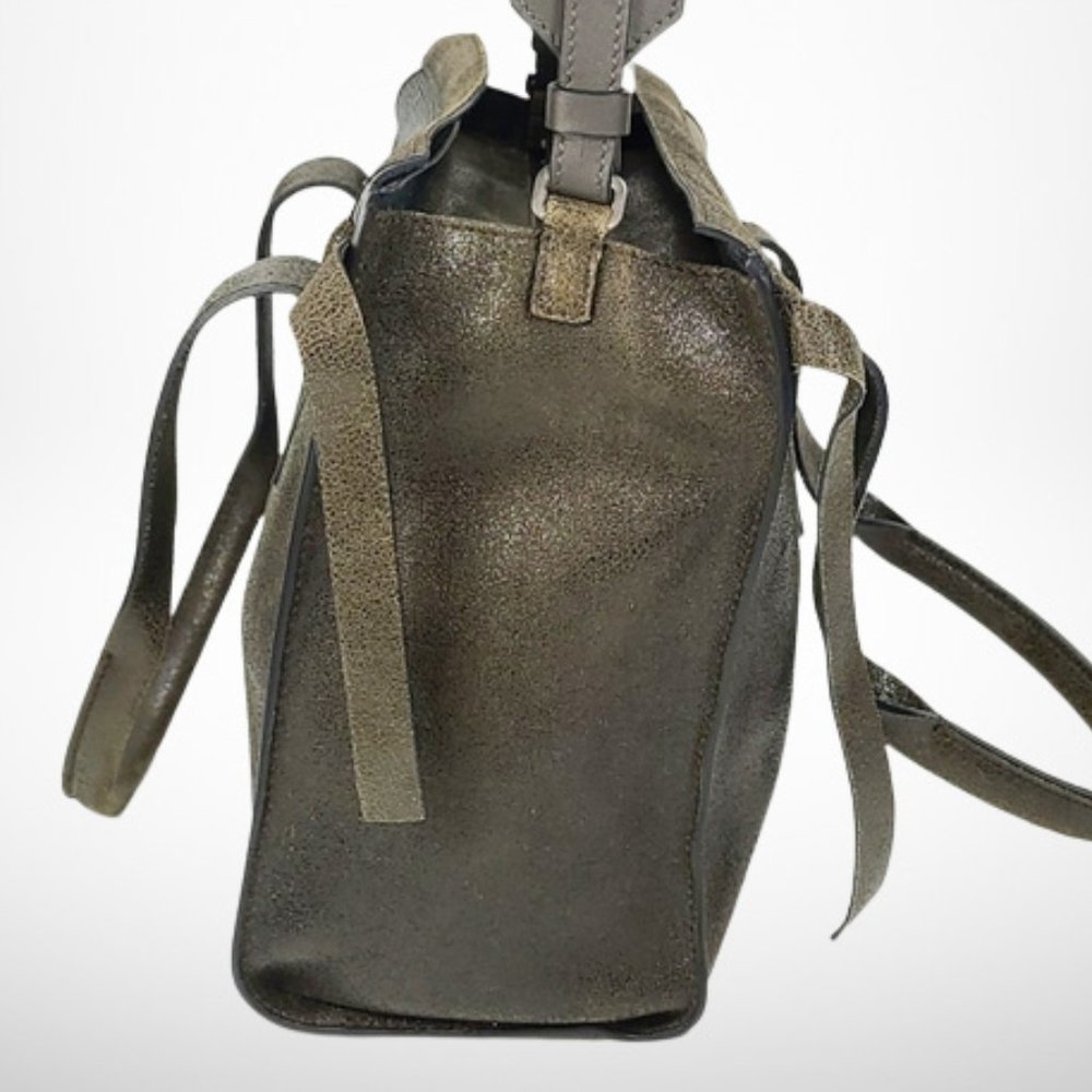 Brunello Cucinelli Buffed Leather Shoulder Bag. Monili - Picture 4 of 16